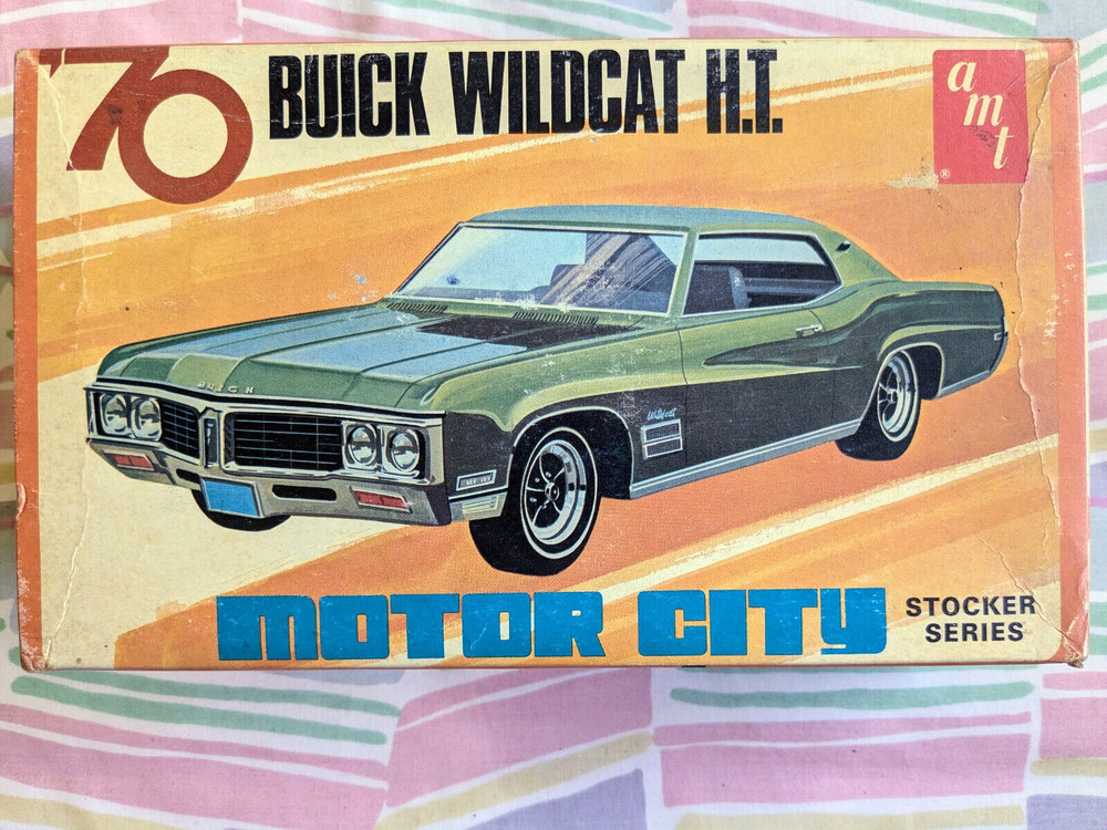 L@@K! **RARE *ORIGINAL VINTAGE AMT 1970 BUICK WILDCAT MOTOR CITY KIT **COMPLETE!