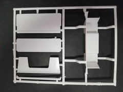 White Freightliner SD/DD SLEEPER FLOOR BED PARTITION WALL for AMT 1:25 Model Kit