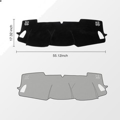 Black Dash Cover for Subaru Forester 2025 2026 Left Hand Driving Polyester No…