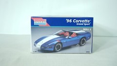Monogram 1/24 1996 Corvette Grand Sport Partially Built Kit Item 2452 F3-2