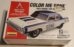 Lindberg Color Me Gone 1964 Dodge 330 Super Stock Model sealed kit 1996 MOPAR