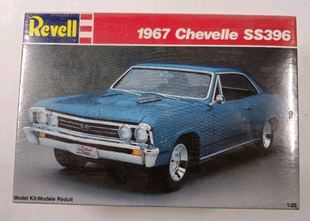 Vintage 1989 Revell 1967 Chevrolet Chevelle SS396 1:25 Car Model Kit New Sealed