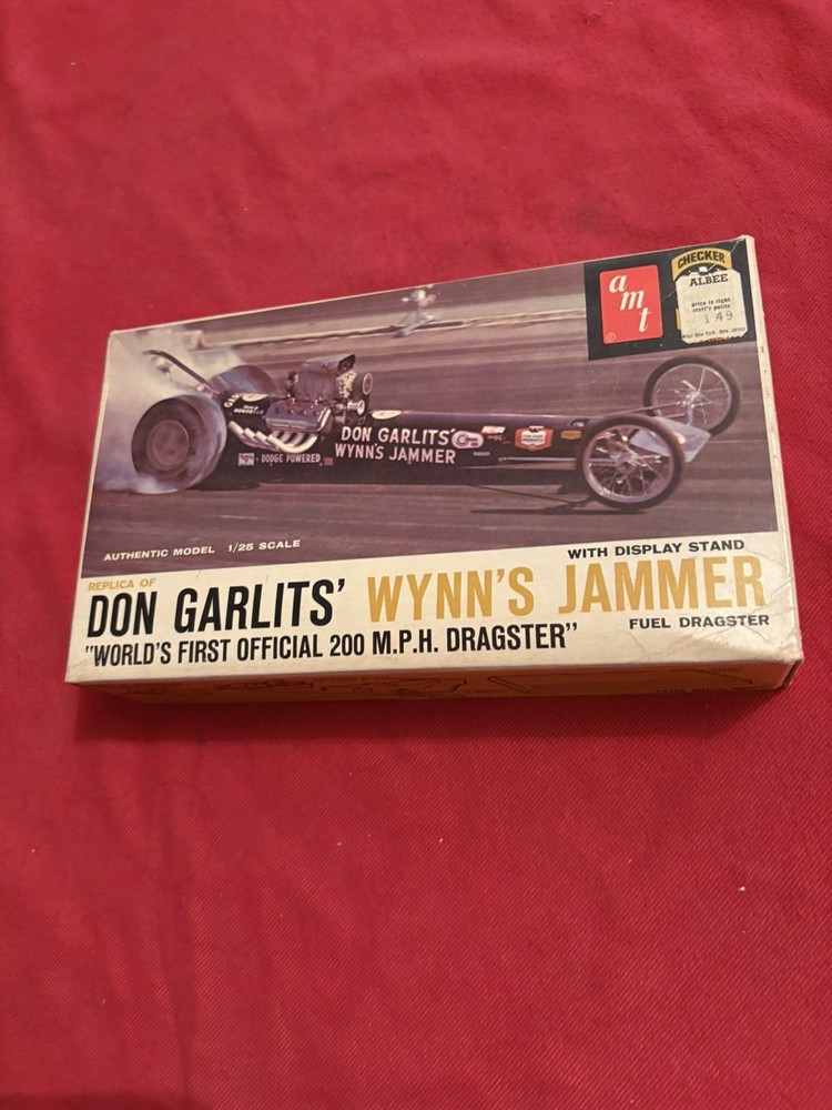 AMT Don Garlits Wynn’s Jammer Dragster Drag Kit #2167 Unbuilt complete Orig Issu