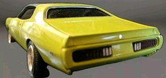 SUPER CHARGER DODGE MUSCLE CAR MPC 1/25 Scale #1-0806 custom built nice green