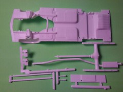 77 1977 Ford Pinto Runabout 1/25 frame chassis axle rear end exhaust axle parts