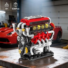 STEM V8 Engine Model Kit with USB Motor – Perfect for Ages 8+ & Collectors