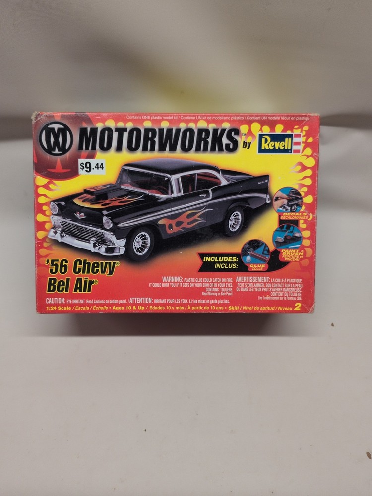 Revell Motorworks ‘57 Chevy Bel Air 1:24 Scale Plastic Model Kit New Open Box