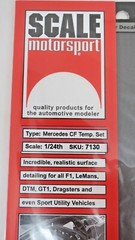 SCALE MOTORSPORT 1/24 MERCEDES DTM TEMPLATE COMP. FIBER DECAL SET 7130
