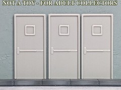 1/64 Scale Workshop/Commercial Door – For car garage/workshop diorama (set of 6)