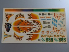 AMT 1:25 3 in 1 Customizing Kit PT-108 Water Slide Decals Complete Sheet