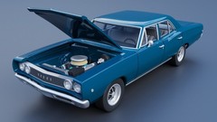 ABS-LIKE RESIN 3D PRINTED 1/25 1968 DODGE CORONET 4-DOOR FULL KIT