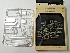 Vintage Revell Custom Car parts # C-1128 ’23 T Chrome Roadster frame complete