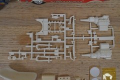 Rare Vtg Model Kit Parts Monogram PC223 Bathtub Buggy + 2 Ford Mustangs