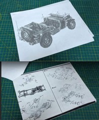 1/6 WWII Willys Jeep Cast Resin Model Kit With Opening Hood and Engine Detail