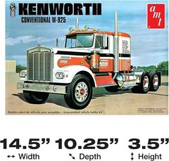 High-Detail Kenworth W925 Truck Model Kit for Adult Hobbyists – Easy Assembly`//