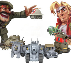 HiPlay XINSHI MODEL Plastic Model Kits:Metal Slug X: Land Seek Truck / Tank Gift