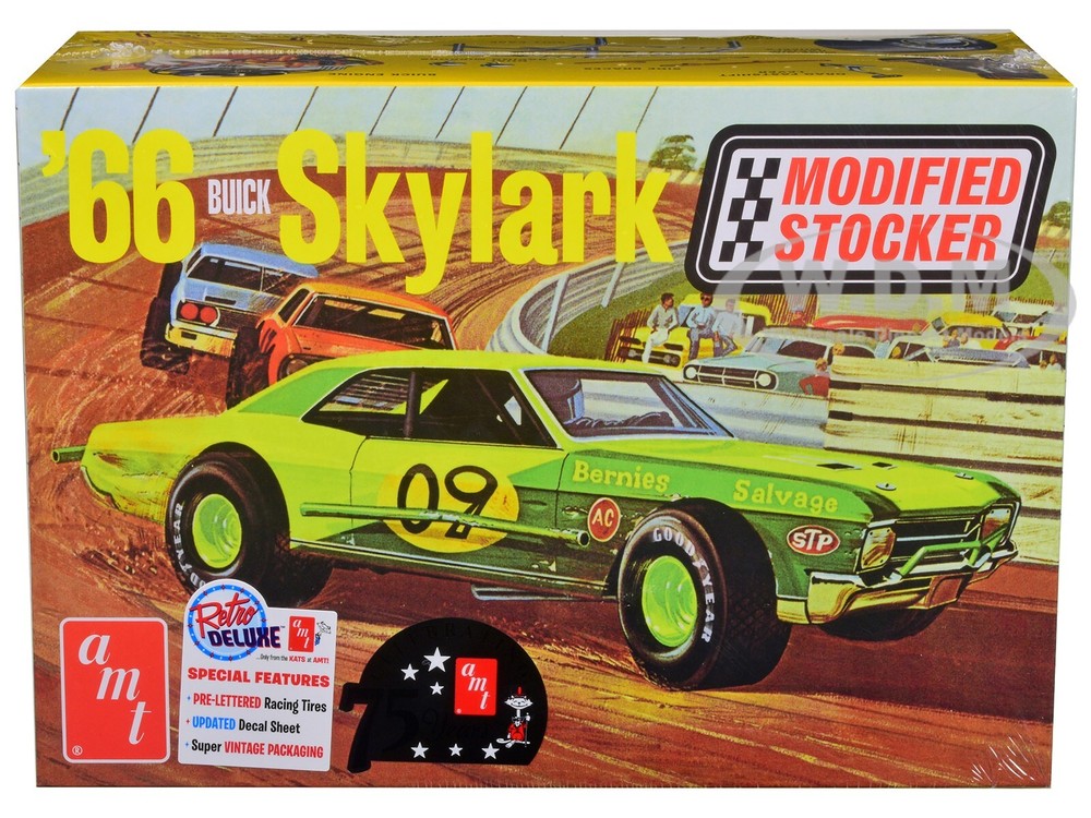 SKILL 2 MODEL KIT 1966 BUICK SKYLARK MODIFIED STOCKER 1/25 SCALE BY AMT AMT1398