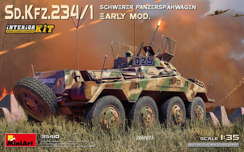 MiniArt 1/35 German Sd.Kfz. 234/1 Early Model Interior Kit #35410