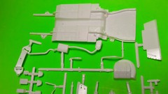 AMT 1988 Ford Mustang GT 1/25 Frame Axle Rear 5.0 302 Engine Chrome Race Parts