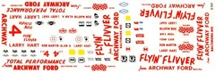 Fred Cady 469 ARCHWAY FORD 64 THUNDERBOLT 1/25 waterslide decal