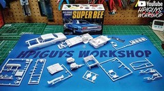 MPC 1970 Dodge Coronet Super Bee 1:25 Scale Model Kit Small, Clear,white