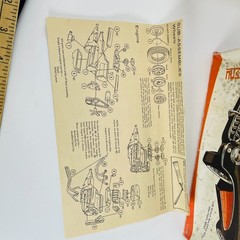 Vintage MPC 1956 1957 Chevrolet Corvette Model Kit Box Instructions Parts Pieces