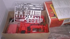 Lindberg Model car kit ” Little Red Wagon” 1965 Dodge hot rod truck Z159