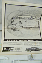 ORIGINAL 1964 ISSUE Revell | ’55 CHEVY BEL AIR HARDTOP 1/25 Model Car Kit