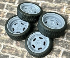 Resin 20 Inch: “AMG Mercedes Monoblock Aero 3” Model car Wheels/Tires 1/24 1/25