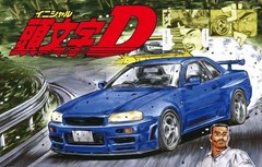 Fujimi 18390 1/24 Model Kit Initial D Nissan Skyline GT-R R34 BNR34 Kozo Hoshino