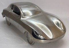 Vintage CAR ART Cast Chrome Metal 11.5” Lotus? 2 Pounds JIM DUDEN COLLECTION