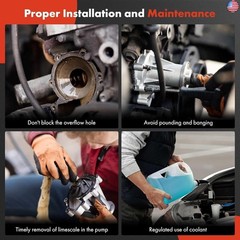 A-Premium Engine Water Pump with Gasket Compatible with Ford Escape 2017-2019