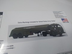 Atlantis White-Fruehauf Vintage Gas Truck Model Kit, 1/48 as Sinclair or Army