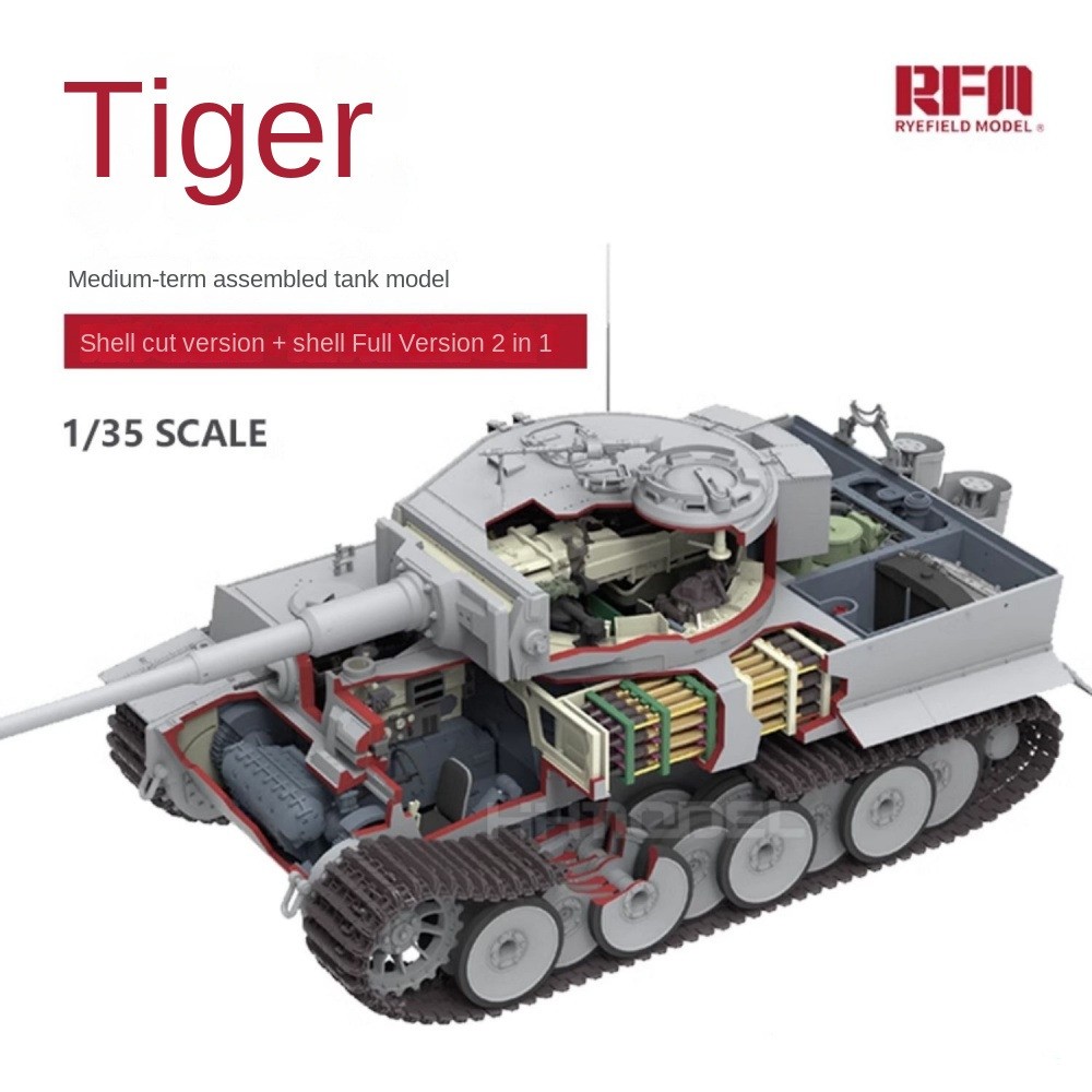 Ryefield-Model 1/35 5001 Pz.Kpfw.VI Ausf.E Sd.Kfz.181 Tiger I Initial Production