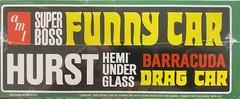 Hurst Hemi Under Glass Barracuda Drag Car Super Boss Funny car 1/25 AMT