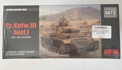 Rye Field Models 5072 1:35 Scale Pz.Kpfw.III Ausf.J Full Interior Tank Kit Seale