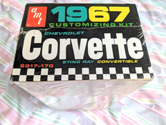 SUPER RARE! **FACTORY-SEALED *ORIGINAL VINTAGE AMT 1967 CHEVY CORVETTE KIT *NIB!