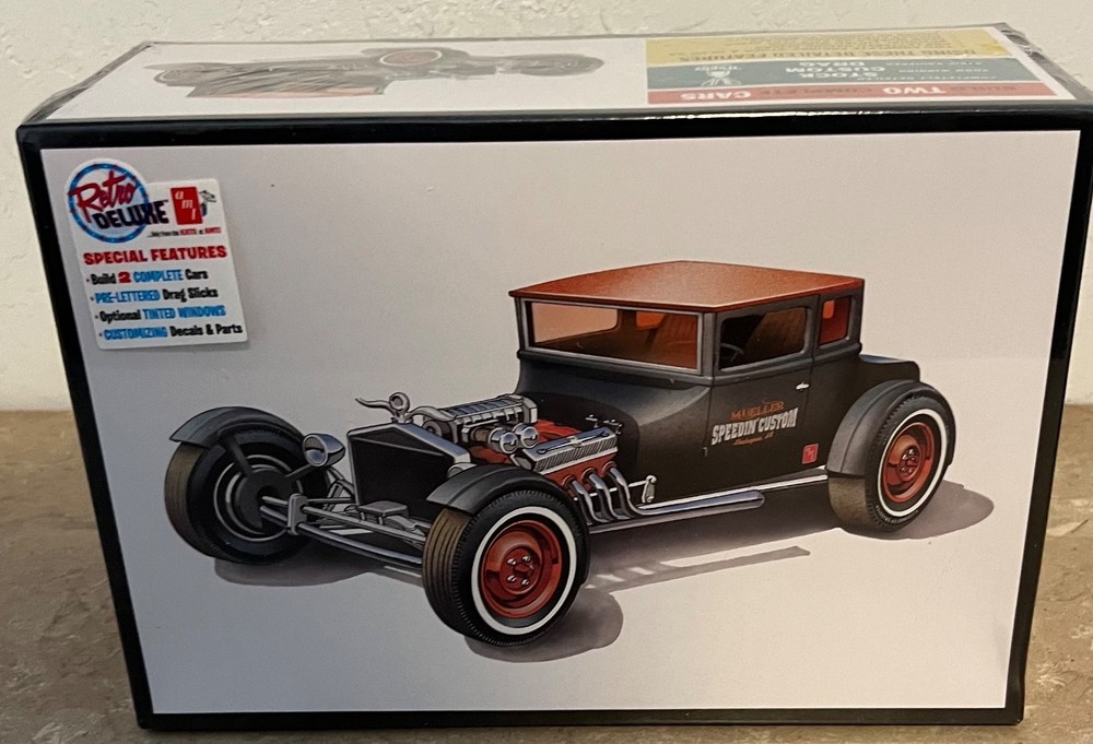 AMT 1925 Ford Model T Chopped T 1:25 Scale Model Car Kit Sealed