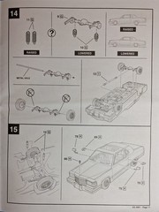 84 CADILLAC COUPE LOWRIDER – MIRRORS – REVELL 4991 – MODEL CAR KIT PARTS LOT