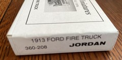 Jordan Products Highway Miniatures HO Model 1913 Ford Fire Truck 360-208 Vintage