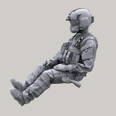 1:35 Die-cast Resin gift Model Assembly Kit Soldier Model US Military Russian…