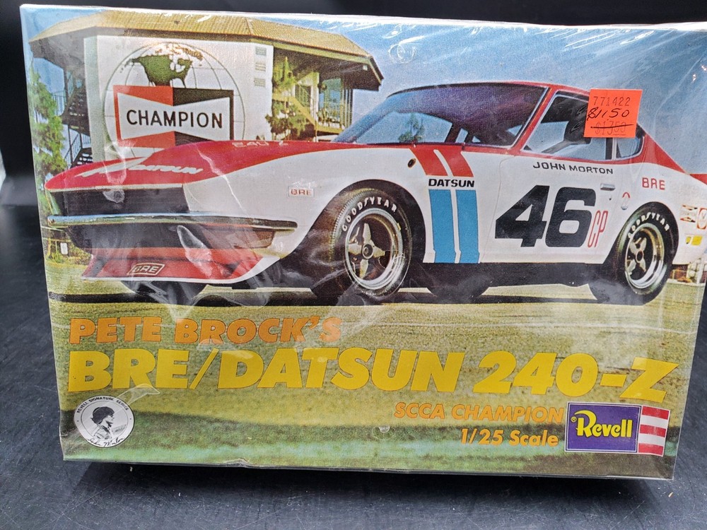 🚦Revell #1422 1:25 Peter Brock’s BRE/DATSUN 240-Z Model Kit – Factory Sealed🔥