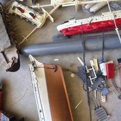 Large Group Lot Vintage Model Models Ship Ships Boat Boats Junk Yard Junkyard