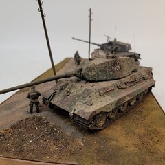 1/35 WWII German Tanks France Time Out Soldiers Museum Quality Diorama Built