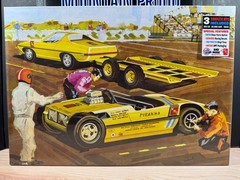AMT PIRANHA DRAG TEAM STREET ‘N STRIP – 3 in 1 – 1:25 SCALE KIT #1113 SEALED NEW