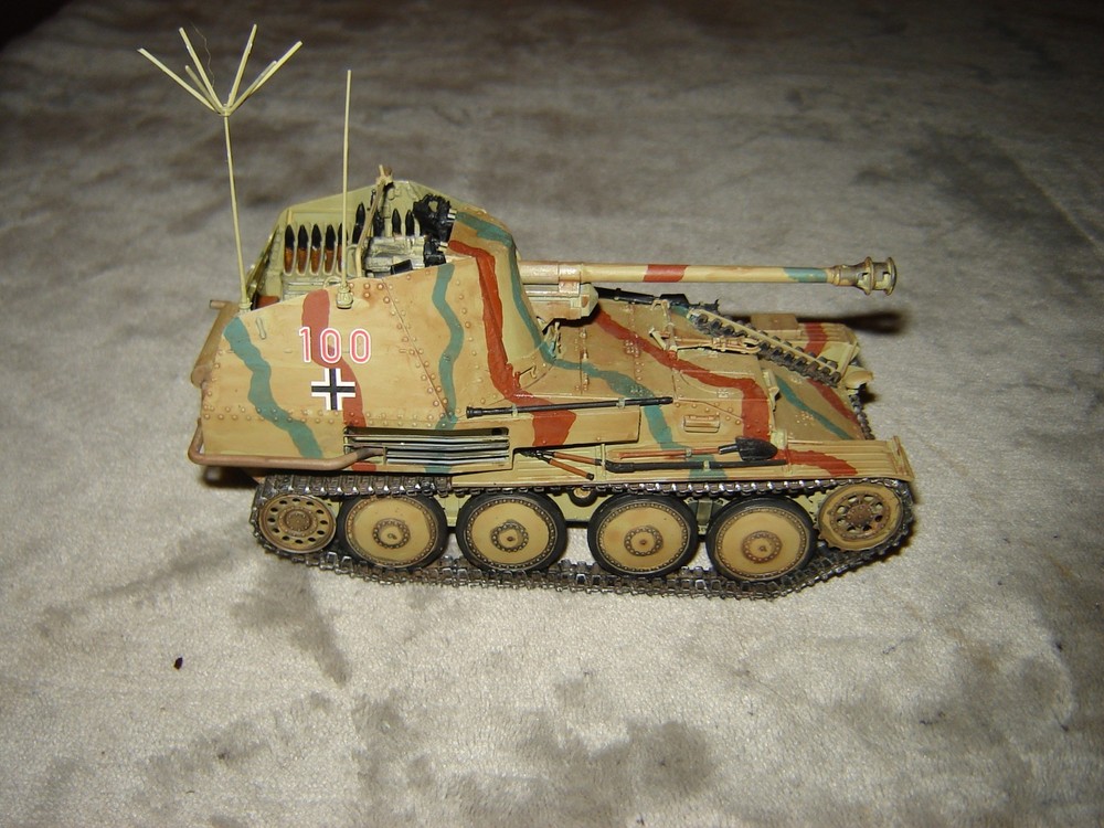 Built German Tank 5-1/2 inches long Well Built & Painted Excellent Cond Nice