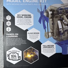 Discovery Mindblown Model Engine Building Kit 4 Cylinder Combustion Open Box NEW