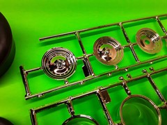 Chevy Vega Funny Car 1/16 Tire Wheel Rear Drag Slicks Chrome Centerline Rims