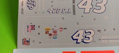 Dodge Charger Petty 43 1/25 Waterslide Decal Sheet STP NASCAR Donor Salvino Jr
