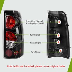 Tail Lights Assembly Compatible with 1999-2002 Chevy Silverado OE-Clear Lens